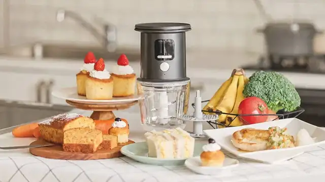 スケール付きコードレスフードプロセッサー