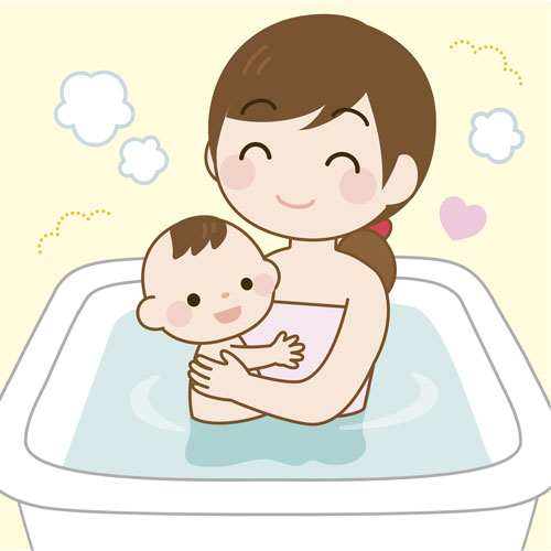 さいごに：お風呂に浸かるお母さんと赤ちゃん