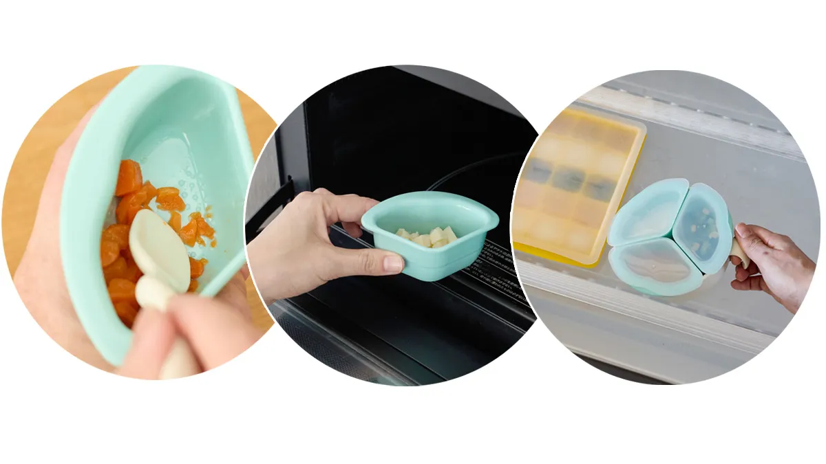 離乳食タイムの革命!持ちかえの手間なくお食事タイムをスムーズに【くるくるプレート】5月上旬発売