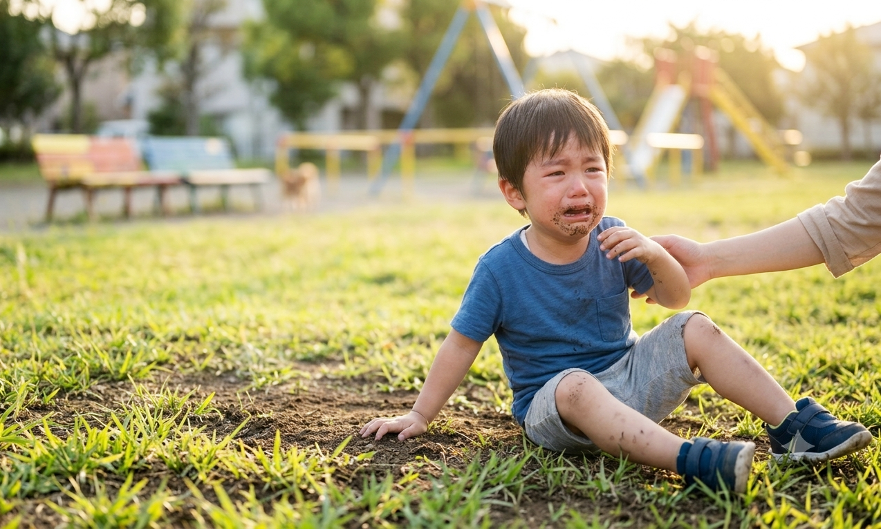 歯科医師が解説！子どもが転んで歯をぶつけたときの応急処置と受診の目安